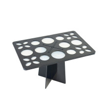 Suporte De Secagem E Organização Para Pincéis De Maquiagem (Preto)