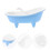 Conjunto Tigela Banheira Com Colher 4