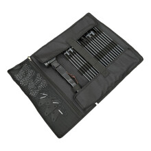 Tent Peg Storage Bag, Oxford Cloth Reinforced, Portable Tool Organiser, Foldable Peg Bag for Tent Pegs