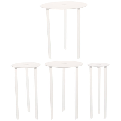 4 Sets Herbruikbare Cake-Scheiderplaten Met Gelaagde Bouw 1