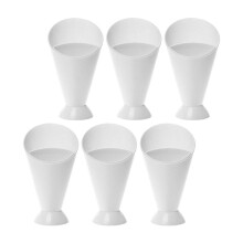 6 Stuks Conische Plastic Dip Cups Pp Voor Ketchup Slaatje