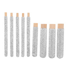 9teilige Pinselgriffe Aus Holz Mit Für Puder Lidschatten Foundation