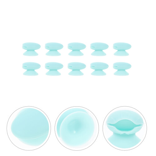 10 Unidades Para Pincel De Batom Silicone 2