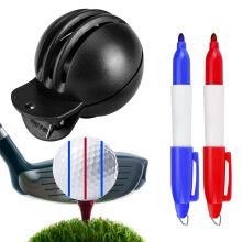Golf Alignment Tool Waterproof Golf Ball Lines Marker Tool Reversible Design With 2 Waterproof Pens