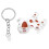 2Pcs Cat Keepsake: De Transparente Com Pingente 1