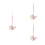 3Pcs Pingente , Chaveiro Gradiente Para 10