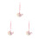 3Pcs Pingente , Chaveiro Gradiente Para 5