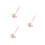 3Pcs Pingente , Chaveiro Gradiente Para 8