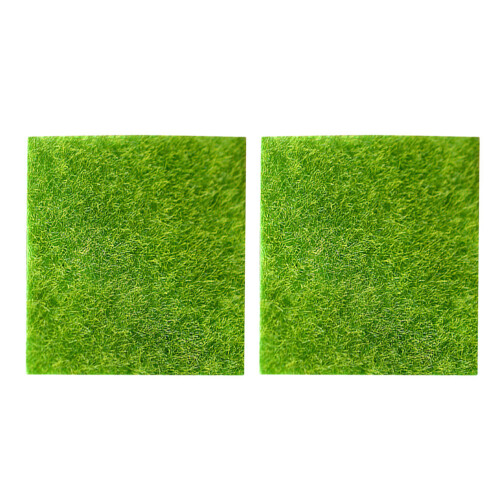 2 Unidades Micro Paisaje Césped Artificial Decoración 1