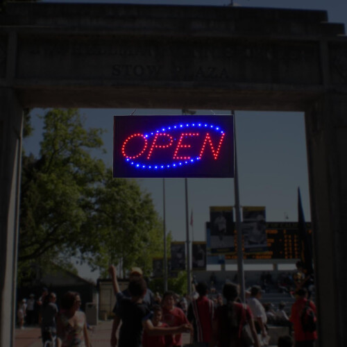 Large Bright LED OPEN WELCOME Flashing Shop Sign 1