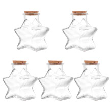5 Pièces Bouteilles Transparentes À Bouchon De Liège Pour