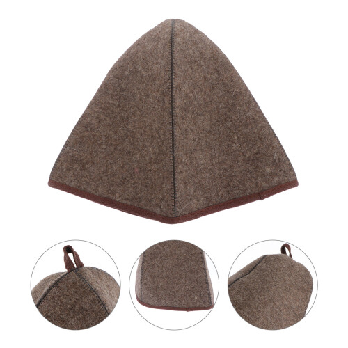 Chapéu De Sauna Espessado Para Banho Confortável 1