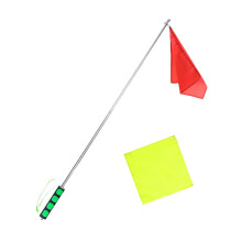 Horse Training Flag 1.2M Telescopic Handheld Flagpole High Visibility Replacement Yellow Red Flags