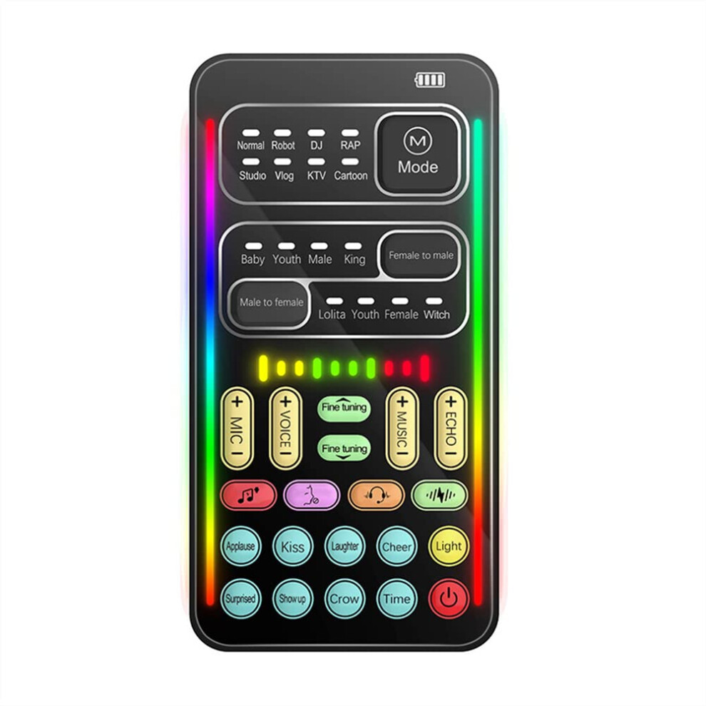 Handheld Voice Changer, Portable I9 English Edition, 8 Sound Effects, 450Mah Battery, Compatible Phone, Pc, Tablet 9016109426222