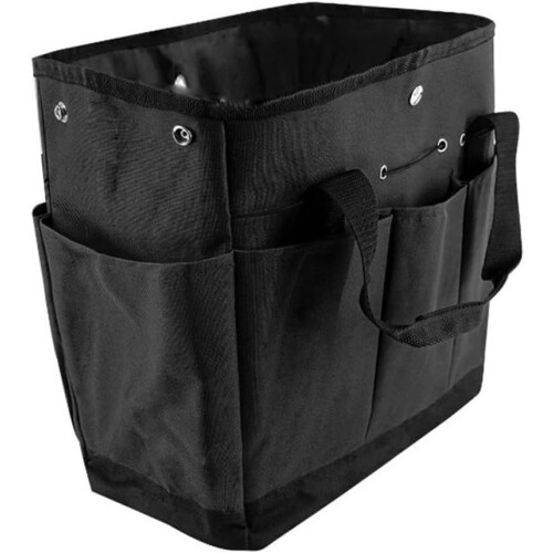Gardening Tool Organizer Bag Spacious Design With Multiple Pockets For Easy Access Black 1