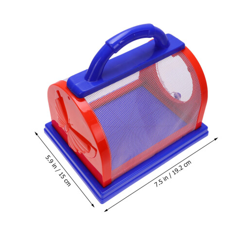 De Caja Plástica Para Con Asa, Red, Malla, Pinzas Y 1