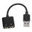 Adaptador De Sonido Usb Con Divisor Para Auriculares Y Micrófono 10