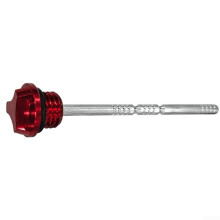 Engine Oil Level Indicator For Most Motorcycles CNC Machined Aluminum Dipstick Red