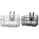 Folding Bicycle Basket With Hook For Front Handlebar Or Rear Seat, Iron Frame, Mountain And Other Bikes, Thin Black 4