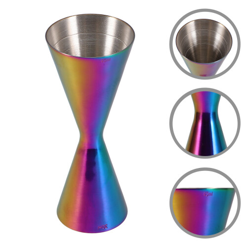 Jigger Para Coctelería Inoxidable Con Doble Medidor 2