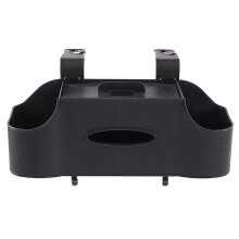 (black) Car Seat Back Storage Box Convenient Storage Solution With Buckle