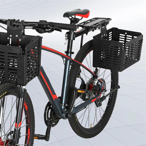 Bike Basket Front And Rear Quick Release Foldable Frame Basket For Road Bikes 1