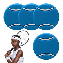 Tennis Shock Absorber for Racquet Silicone Compact 4x Pack Black for Pumpkin Rackets Racket Shock Absorber