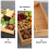 Khaki Bamboo Compartment Candy Holder Square Tray for Serving 11