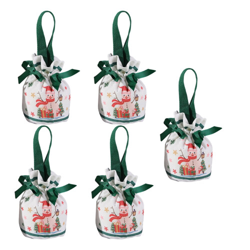 Holiday Decorative Pouch With Multiple Designs For-snowman