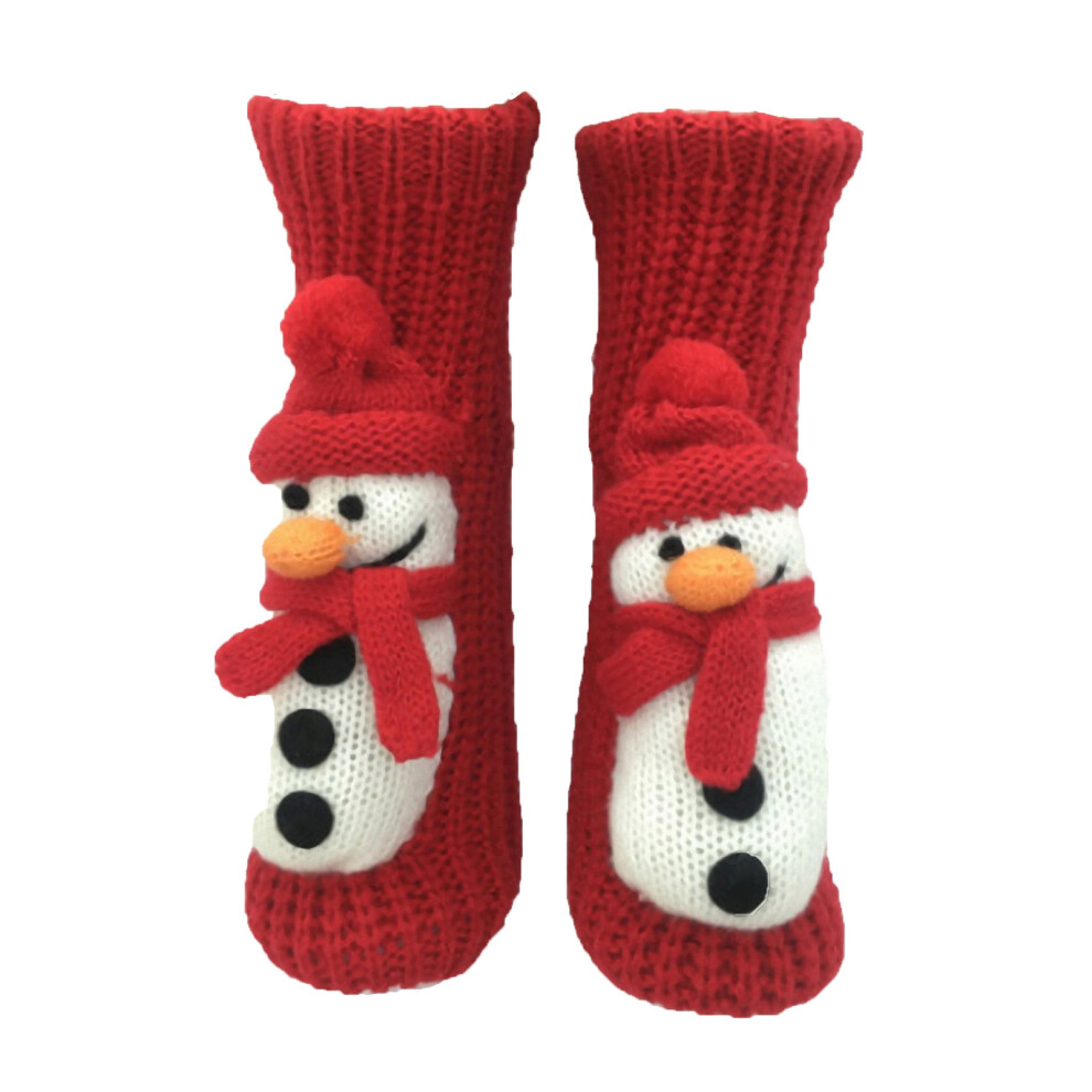 Holiday Themed Stocking Knitted Cotton Christmas Winter Socks-2