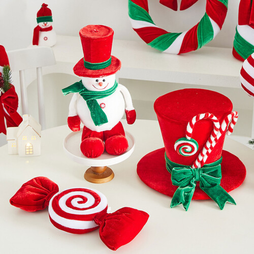 Comfortable Flocking Santa Hat Allergen Resistant-large 2