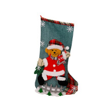 Festival Foldable Christmas Sock Bag Decorative Storage-4