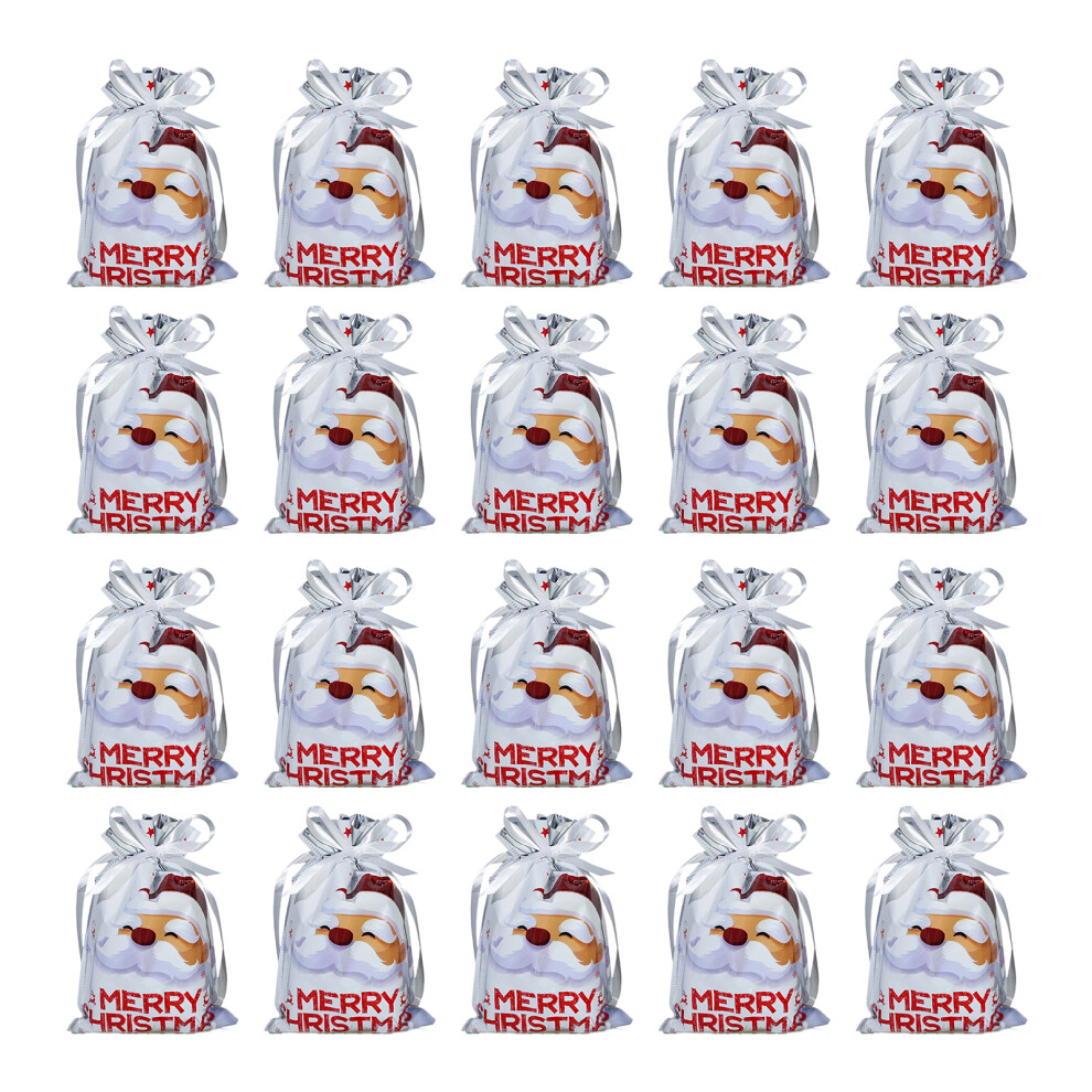 Festives Drawstring Candy Bags Plastic Reusable-Little Old Man