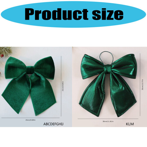 Velvets Bows Ornament For Holiday Decorations-Wine Red Sequins 1