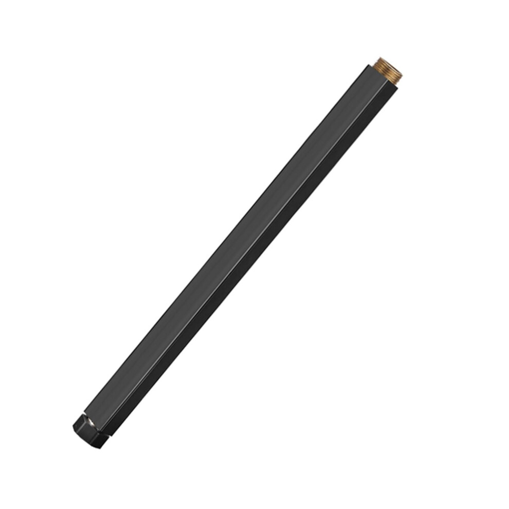 Round Square Extension Tube 30/40 cm Universal Interface Extension Pipe for Bathroom Shower Faucet Black Square 40 cm