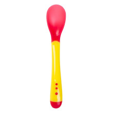 Baby Temperature Sensing Tableware Set 2pcs For Toddlers Cartoon Infant Feeding Spoon And Fork 14x2.6cm