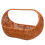 2Pcs Multipurpose Brown Picnic Basket with Handle Handwoven PP Iron 1