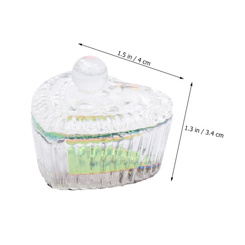 2 Pezzi Cristallo Mini Ottagonale Con Per Unghie 1