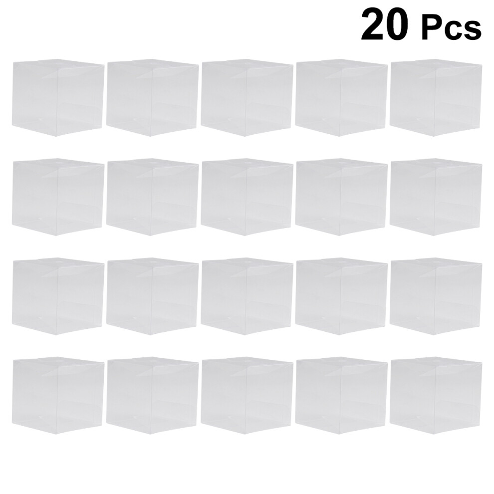 20 Sztuk Kwadratowe PudełKa Z Pvc 5X5X5 Na I SłOdycze-image