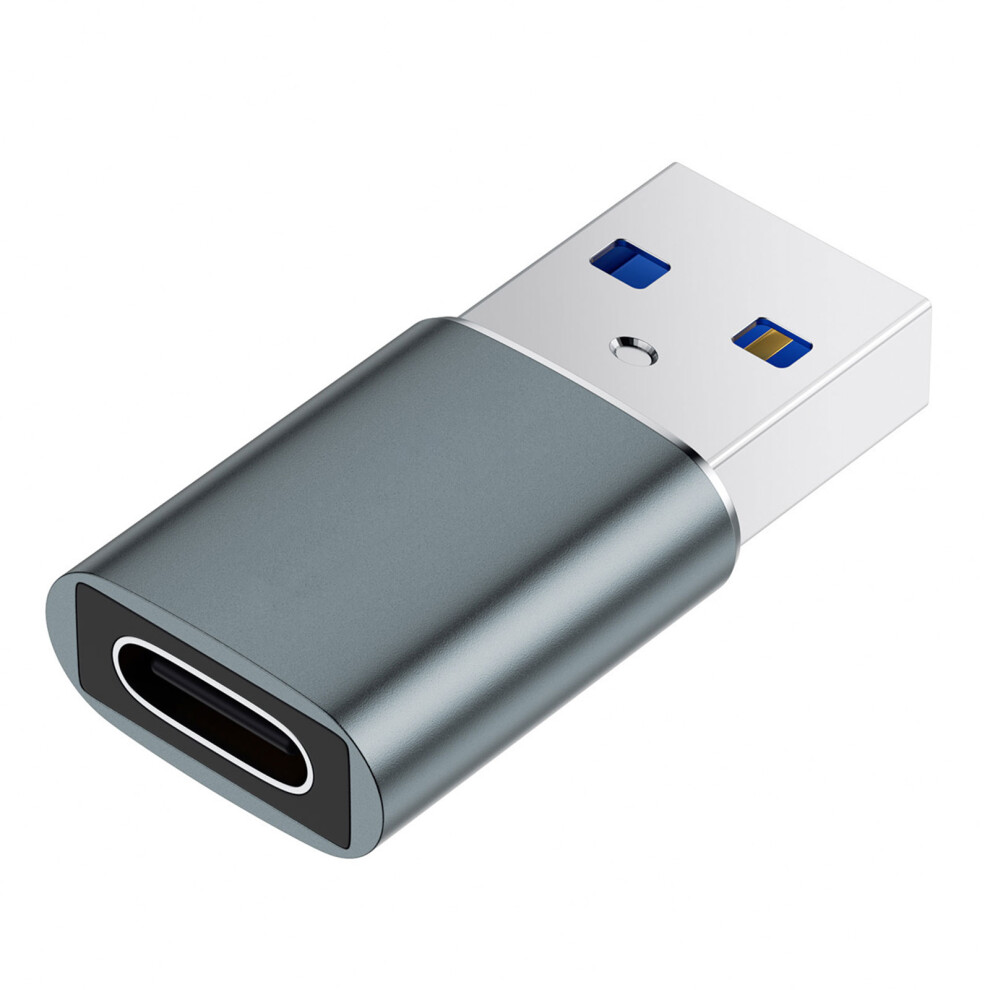 Highly Speed Usb3.0 To Type C Female Adapter For Laptops- Grey 7704000034296
