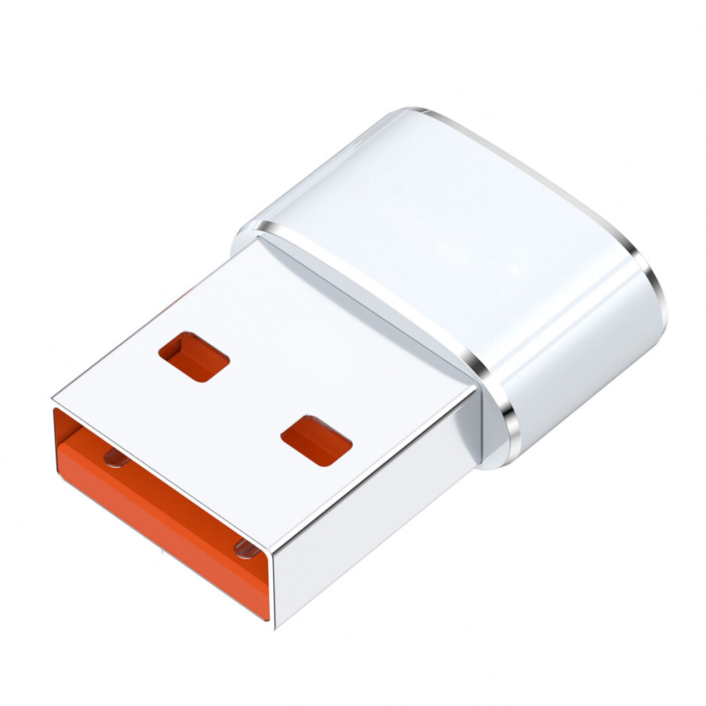 Plugs And Play Usb To Type C Otg Adapter Converter- White 7704000034289