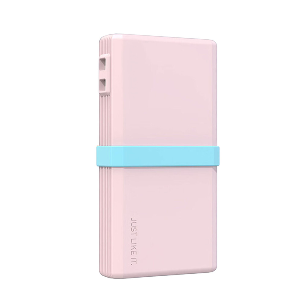 Silicone Travel Carrying Case Power Banks Storage Bag For- Pink 7704000034432