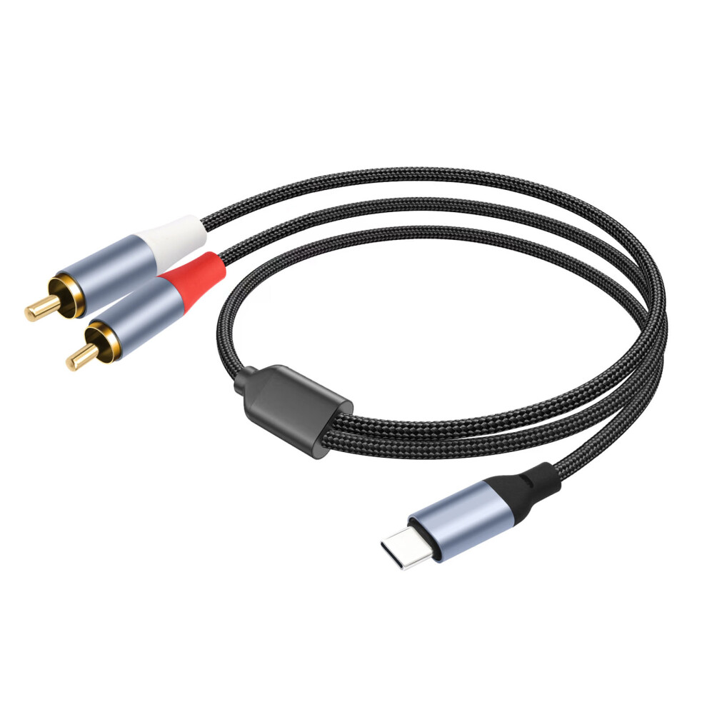 Usb C To 2Rca Sound Decoding Cable 24Bit Converter Wire For-2M 7704000035033