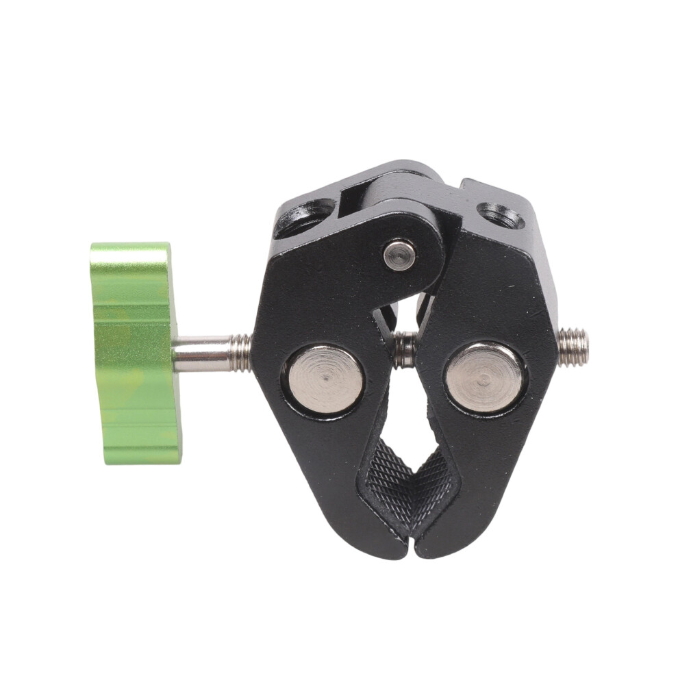 Professional Photography Clamp Two Threaded Mounts 50Mm- Green 7704000035255