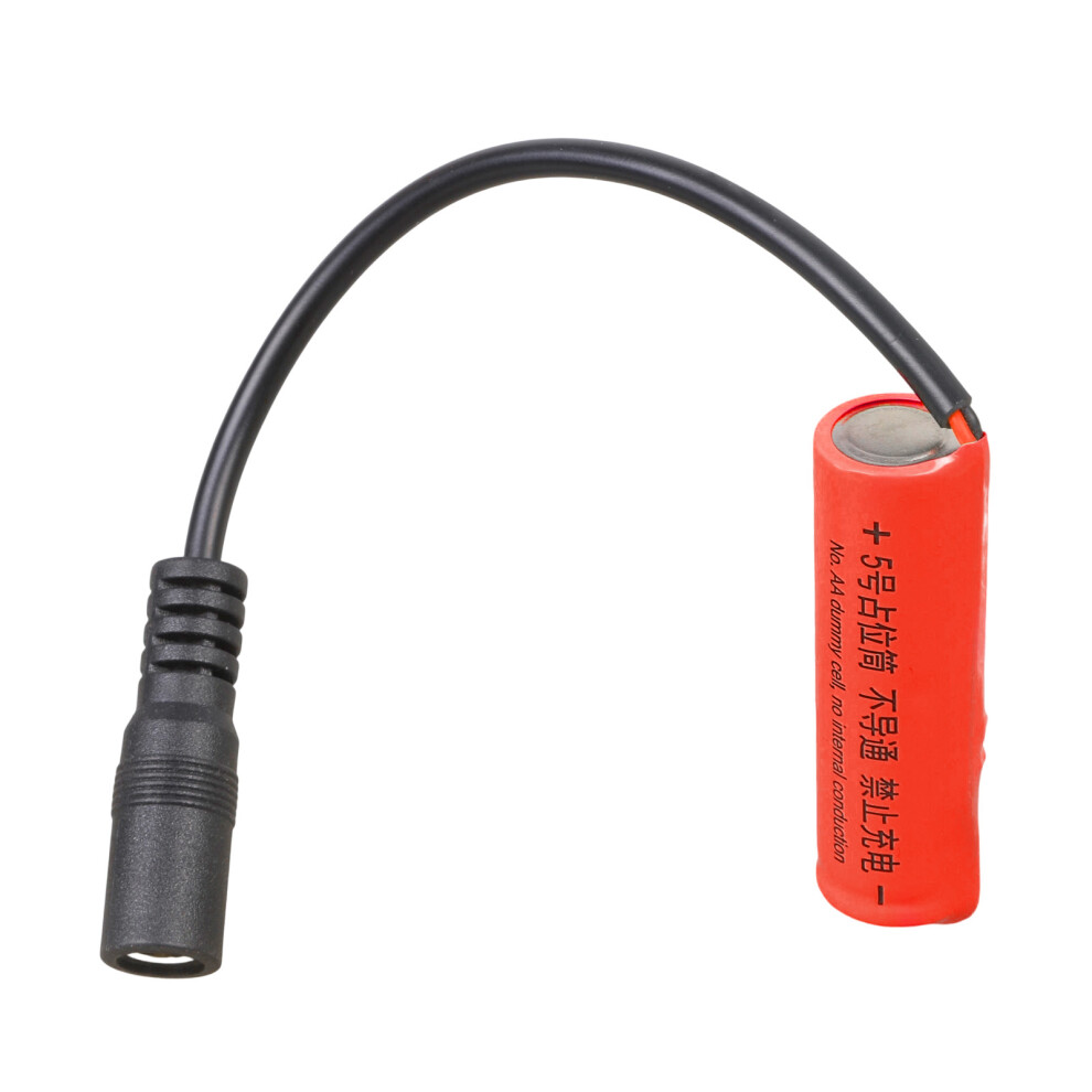 Lr6 2A Dummy Battery Setups Shell 0V- 5.5X2.5mm Female Red 7704000034807