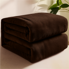 (Coffee, Single) 220GSM Lightweight Summer Blankets | Faux Fur Fleece Blanket Designed for Travel & Outdoor Blankets