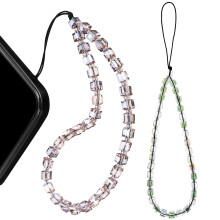 2 Unidades Corrente Para Telemóvel Com De Cristal Antiperda