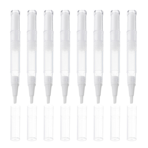 21 Unidades Transparente Para Óleo Unhas E Gloss Labial 3 Ml