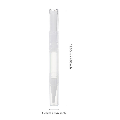21 Unidades Transparente Para Óleo Unhas E Gloss Labial 3 Ml 1