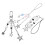 3Pcs Corrente Para Chaveiro Pingente Universal 11